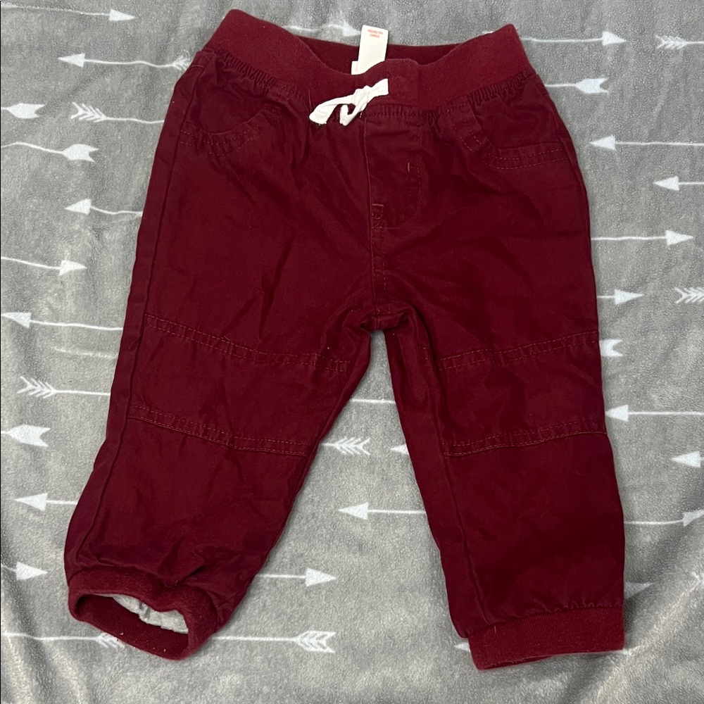 Cat & Jack Burgundy Joggers for Baby